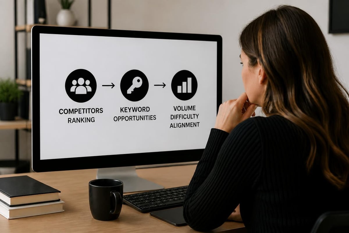Competitive keyword gap analysis