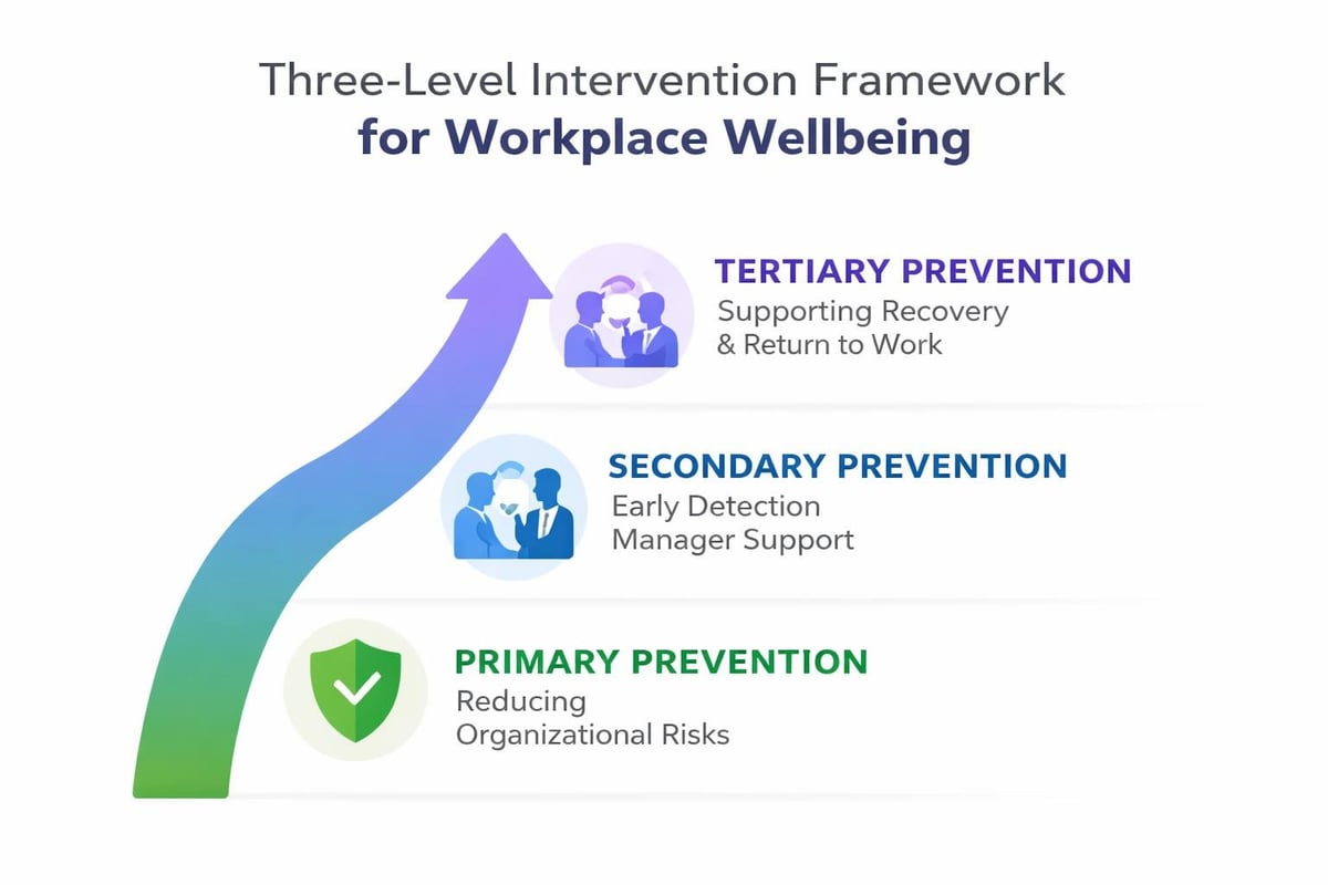 Intervention levels in wellbeing programs