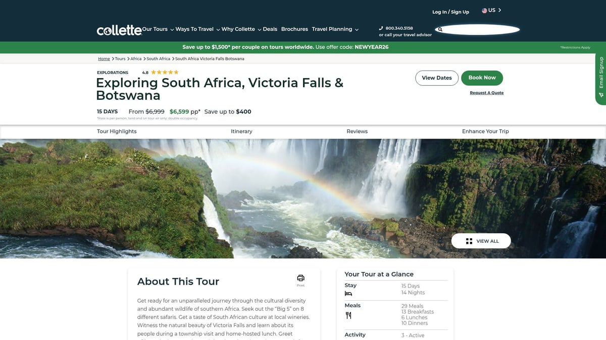 7 Unforgettable Tours on Vacation to Try in 2026 - Exploring South Africa, Victoria Falls & Botswana