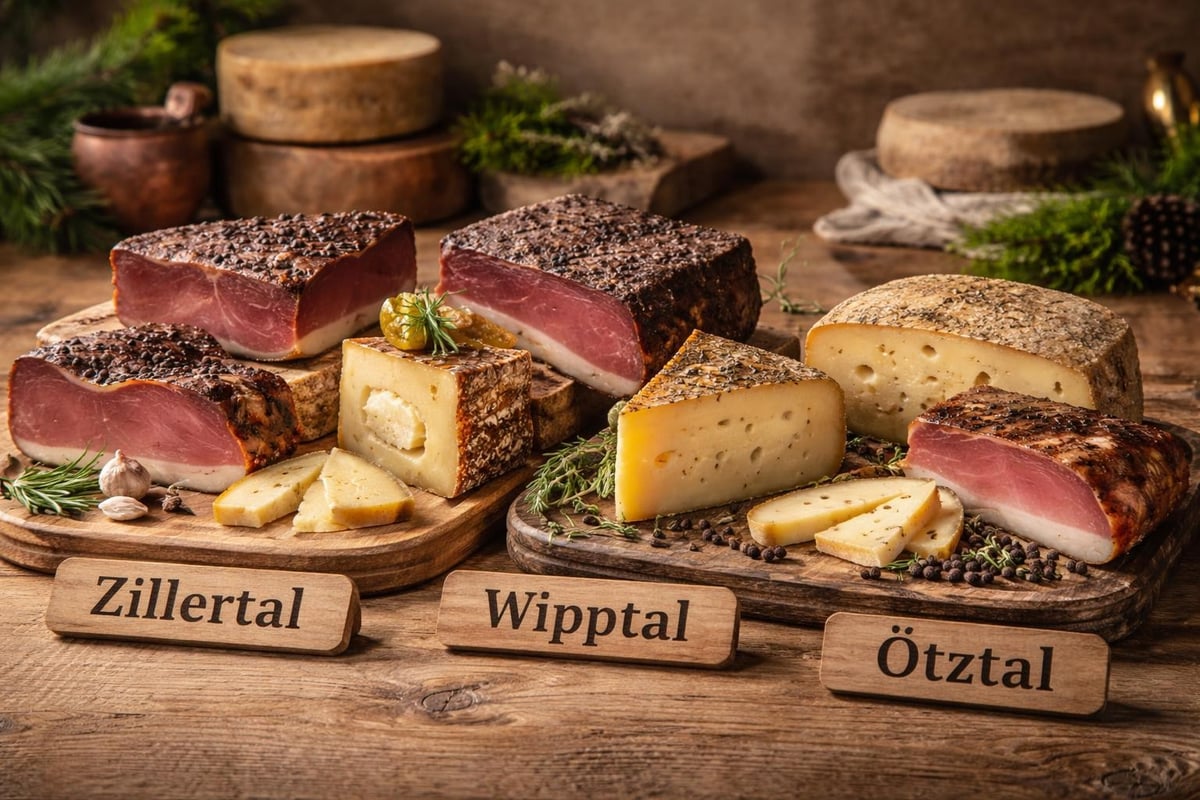 Regionale Speck Käse Variationen