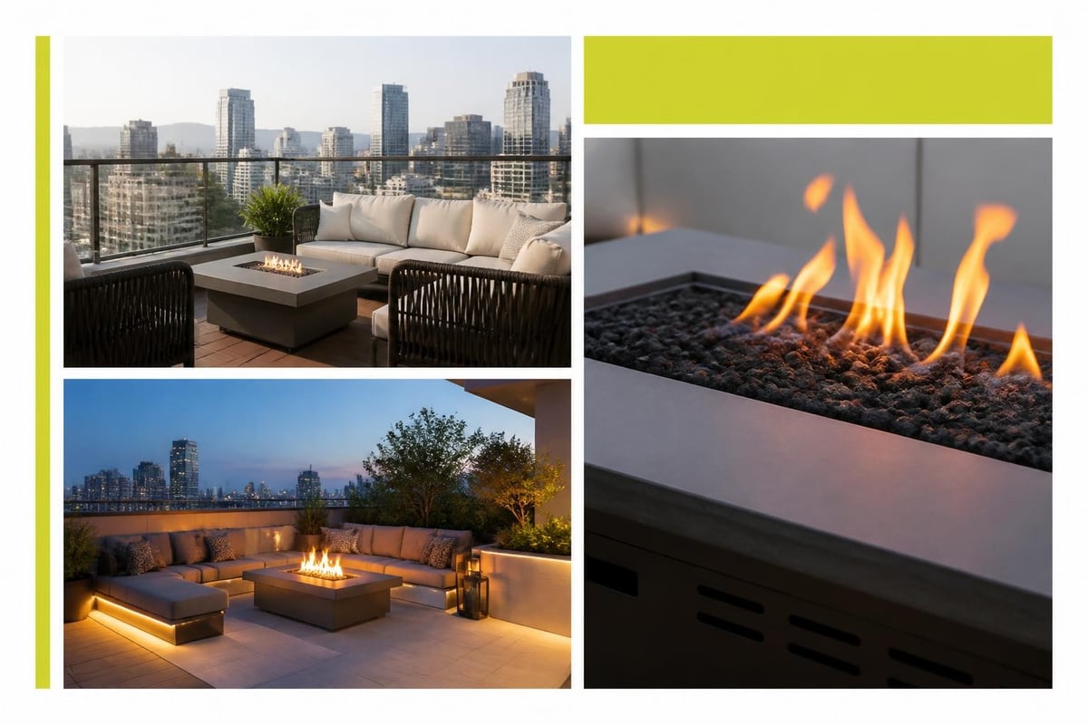 Fire pit safety placement