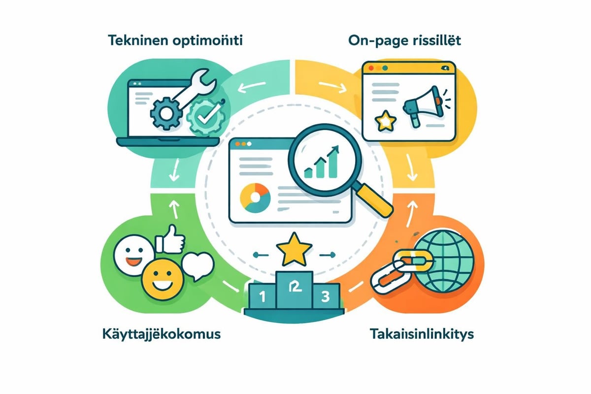 SEO-strategian komponentit