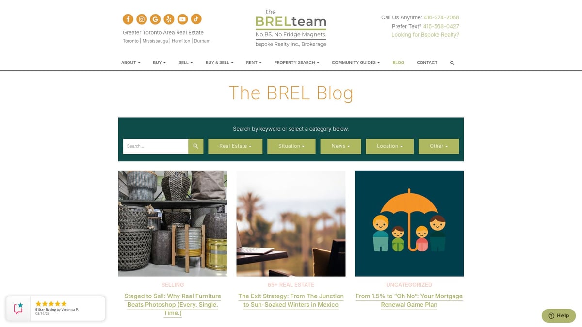 7 Must-Read Toronto Real Estate Blog Picks for 2025 - BREL Team Blog