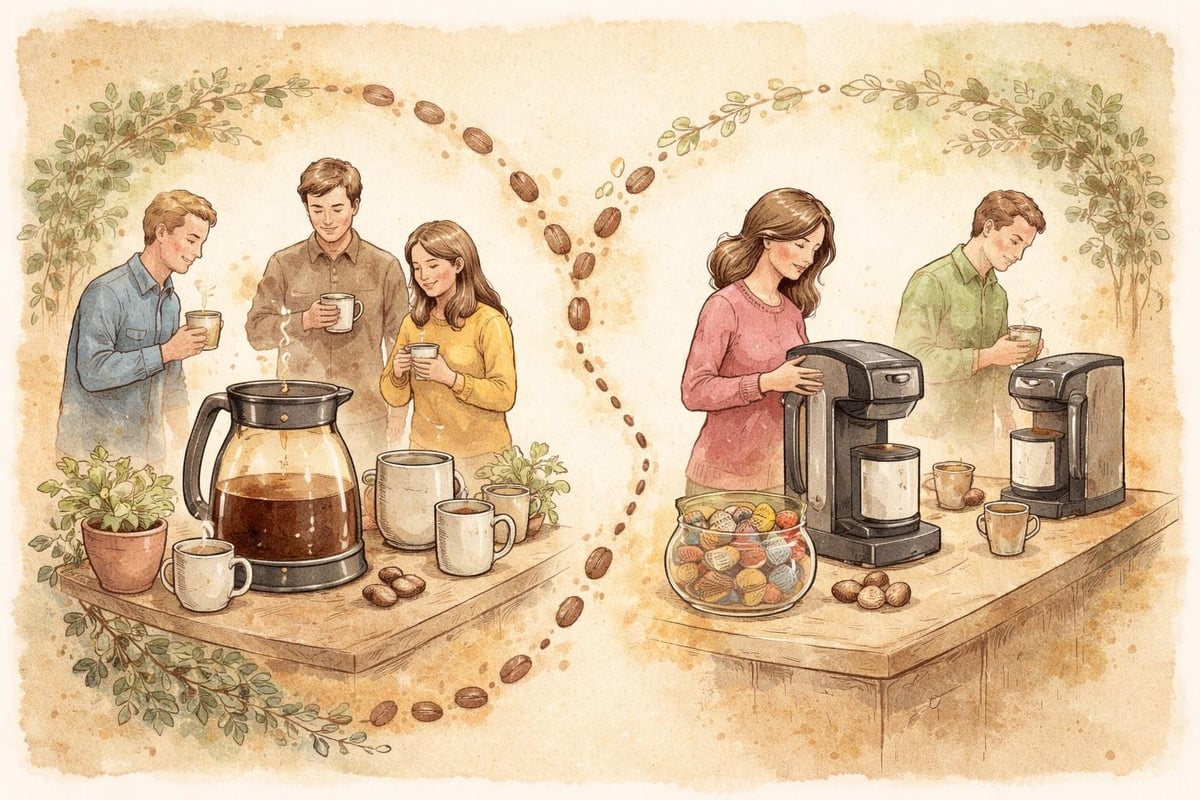 Single-serve convenience versus intentional brewing