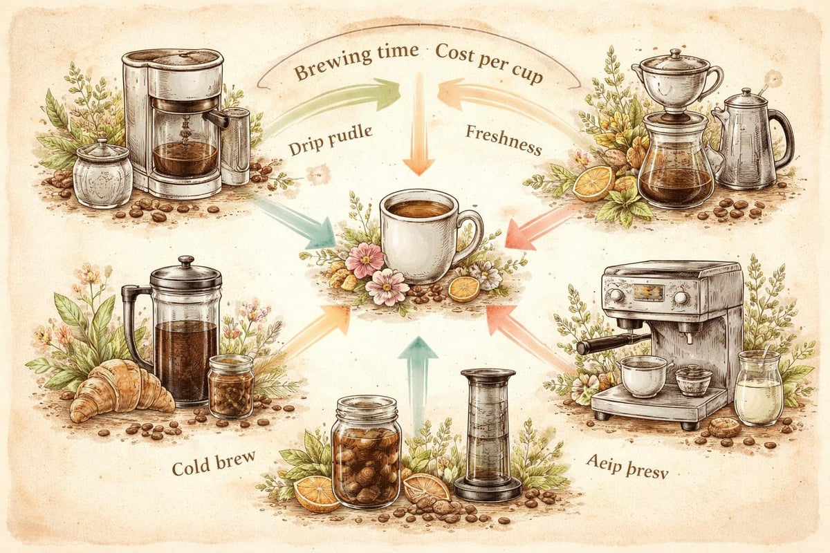Cost and quality spectrum of coffee