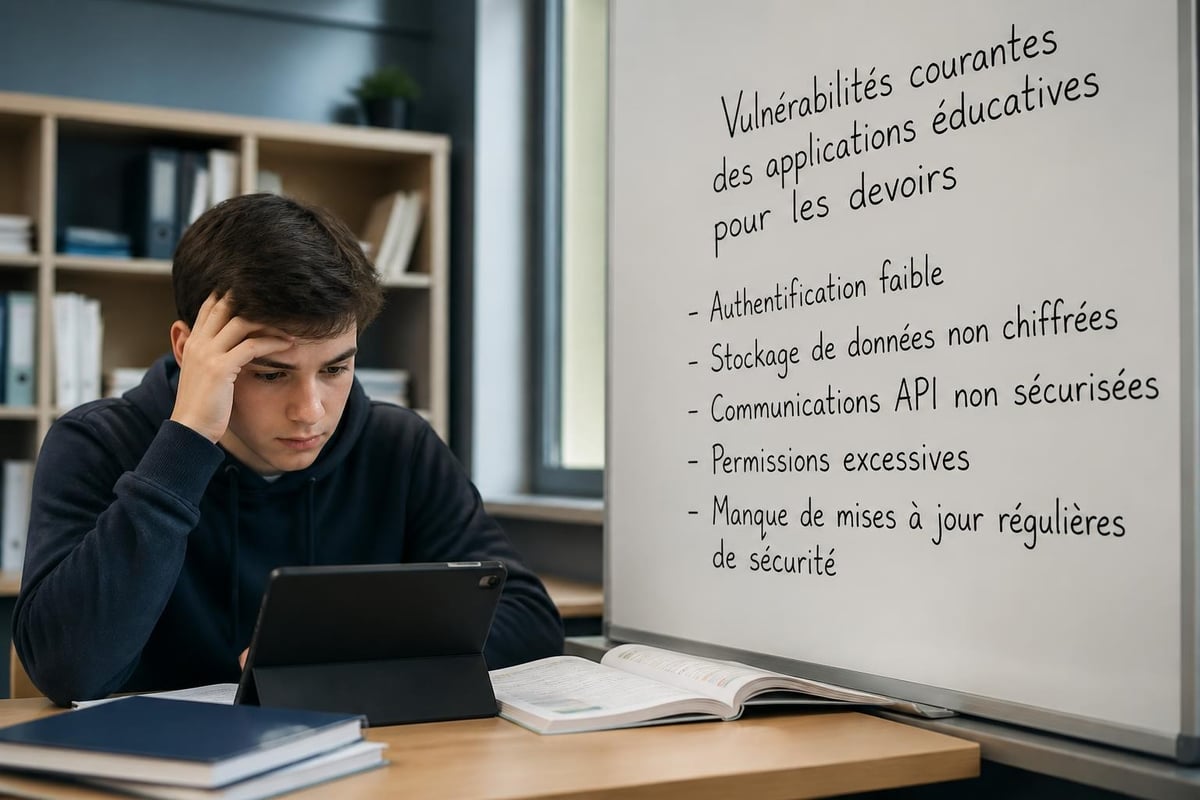 Vulnérabilités de sécurité dans les applications éducatives