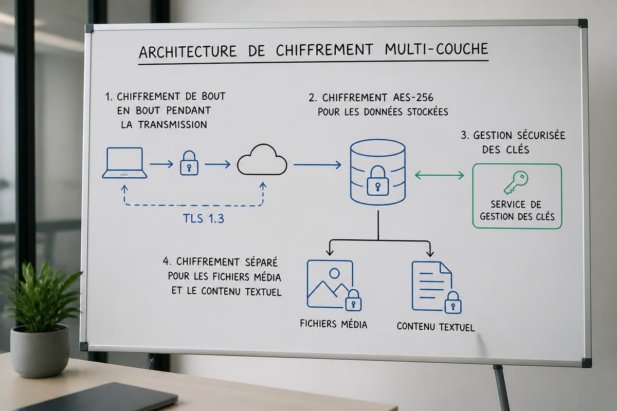 Couches de chiffrement pour données éducatives