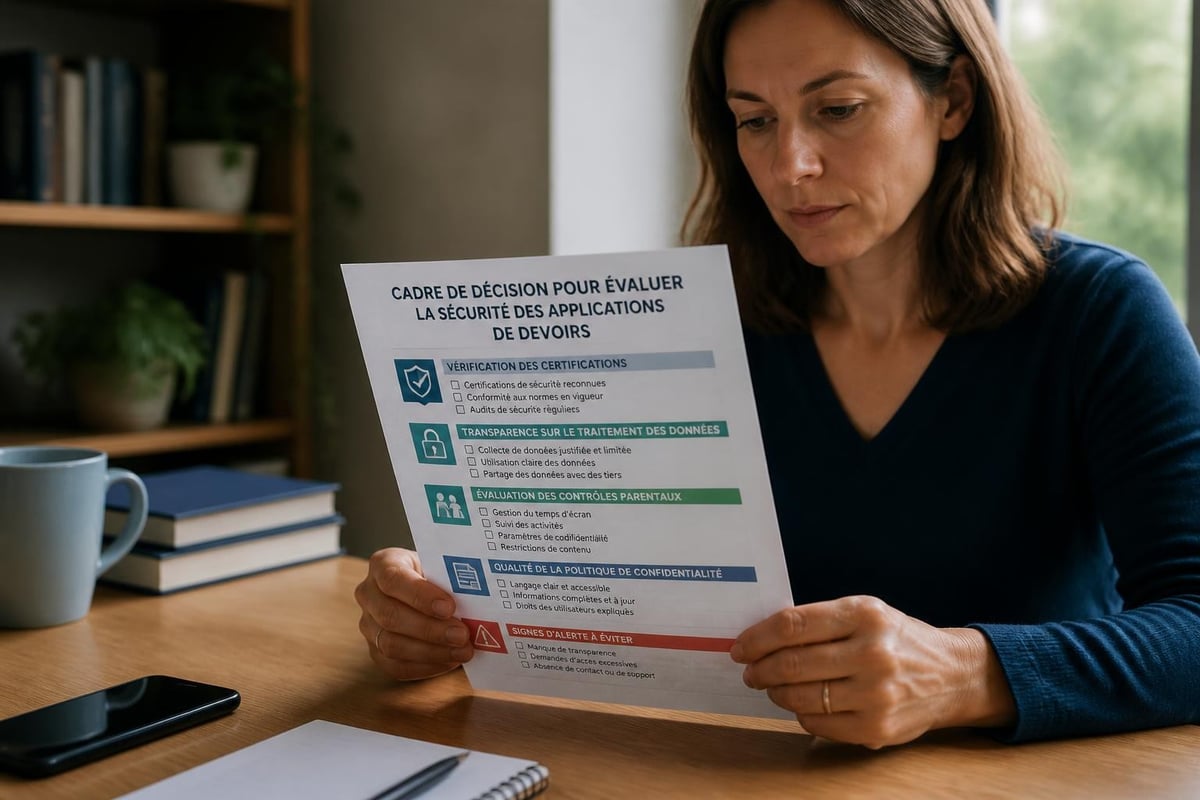 Grille d'évaluation de sécurité pour applications éducatives