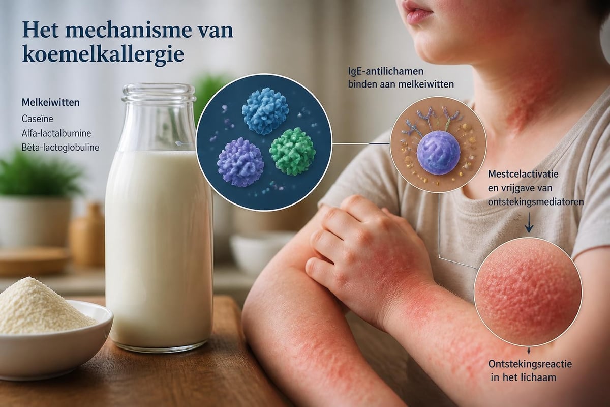 Immunologische reactie bij koemelkallergie
