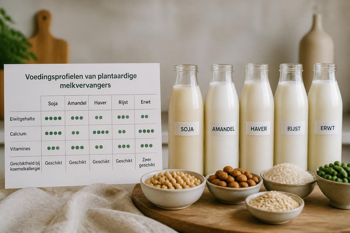 Plantaardige melkalternatieven vergelijking