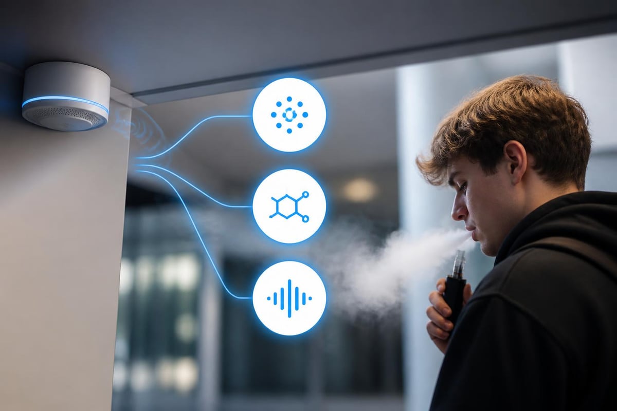 Vape detection sensor technology comparison