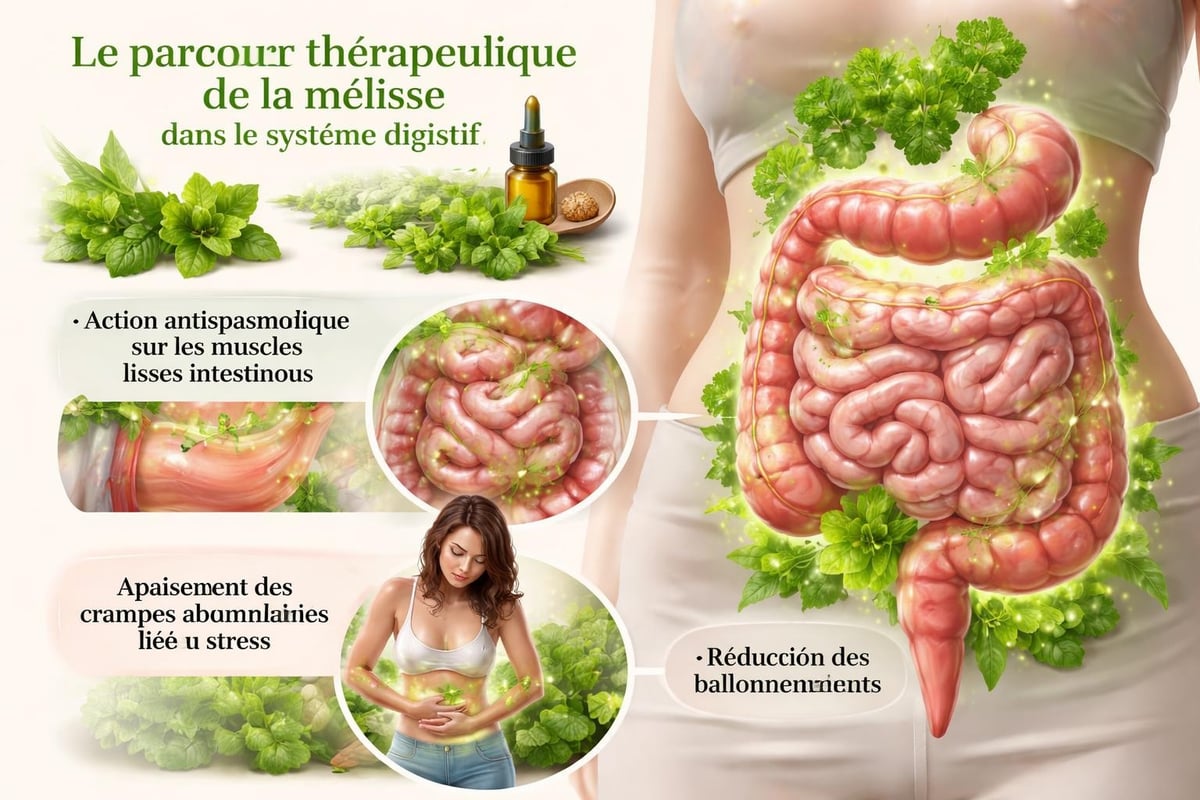 Bienfaits digestifs de la mélisse