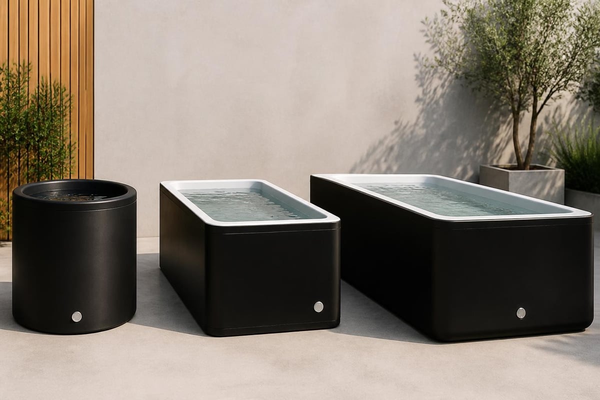 Cold plunge tank sizing