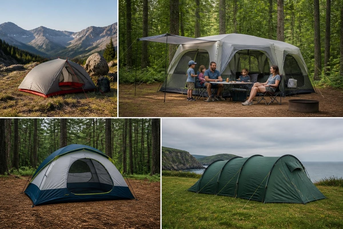 Camping tent categories