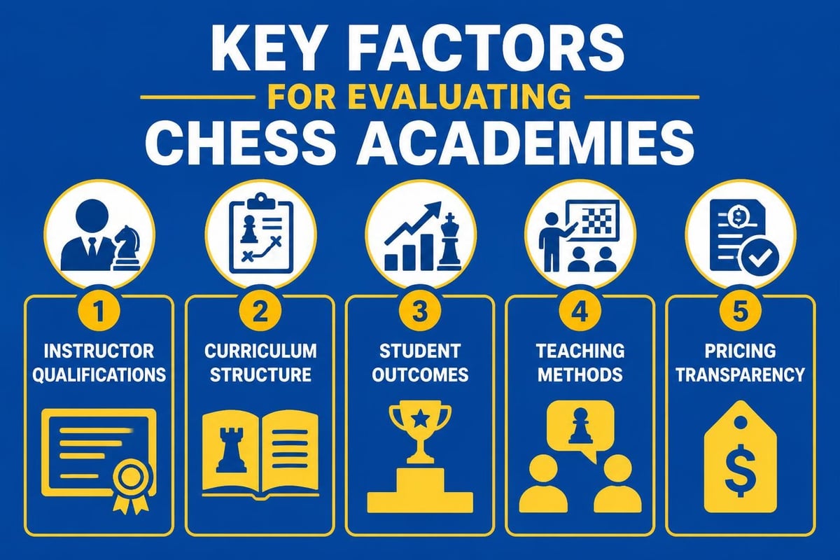 Chess academy evaluation criteria
