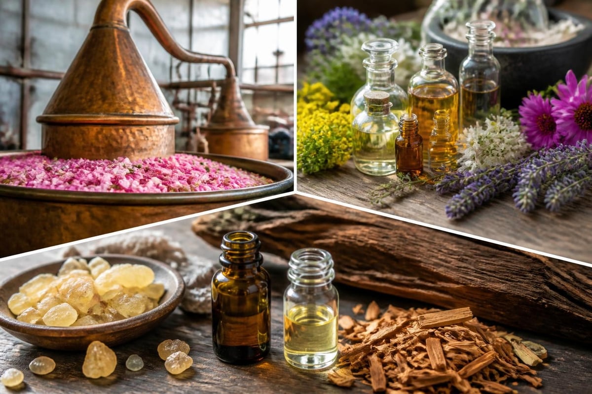 Natural perfume ingredients extraction