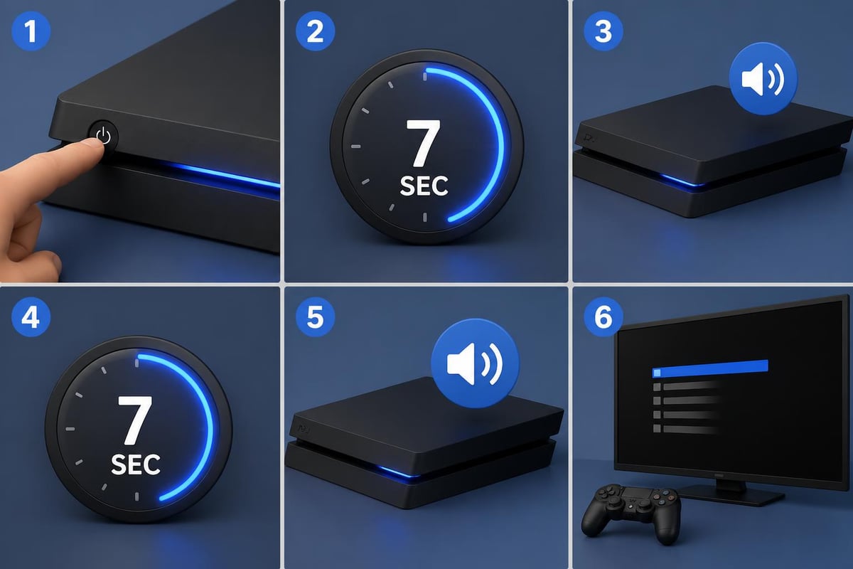 PS4 safe mode boot process