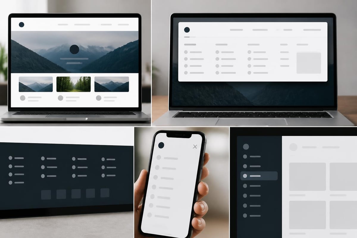 Different WordPress menu types