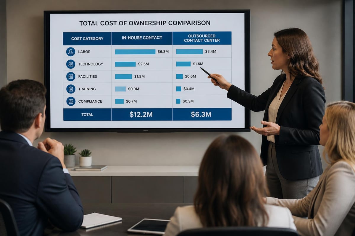 Call center cost structure breakdown