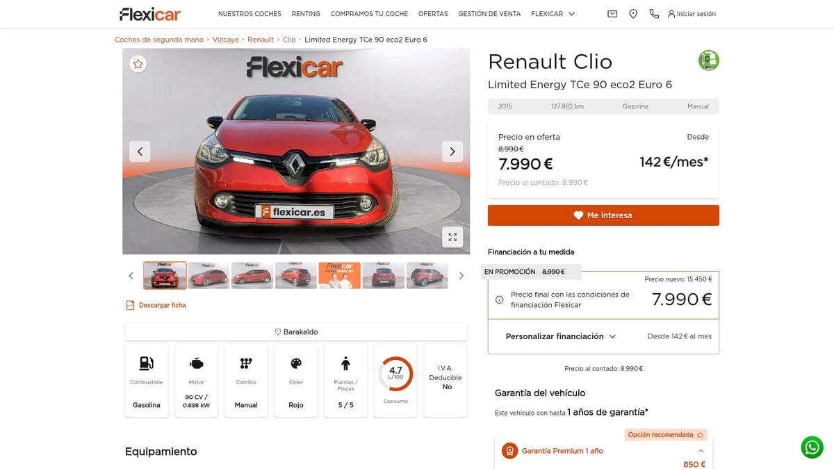7 Melhores Opções de Carro a Gasolina em 2025 - Renault Clio Limited Energy TCe 90