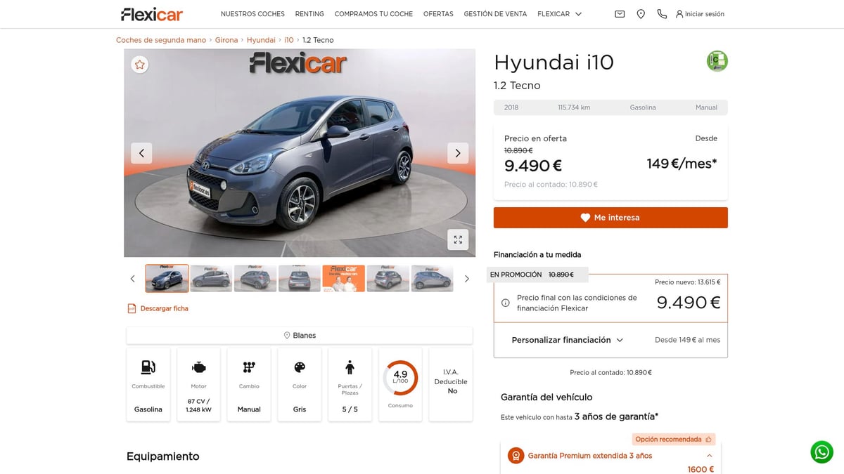 7 Melhores Opções de Carro a Gasolina em 2025 - Hyundai i10 1.2 Tecno