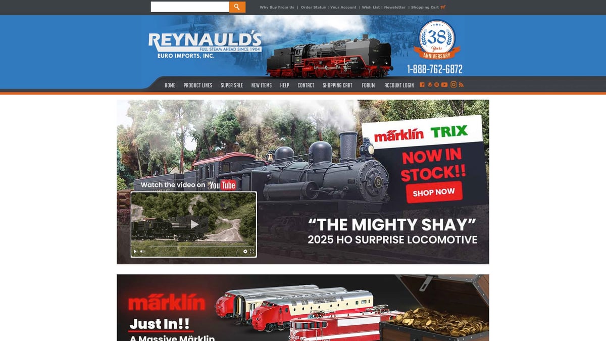 9 Essential Best Online Model Train Store Picks for 2025 - Reynaulds Euro Imports