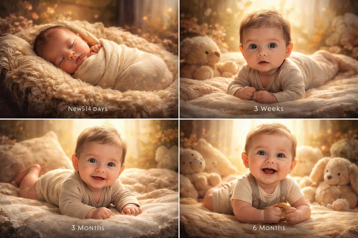 Infant photo session timeline
