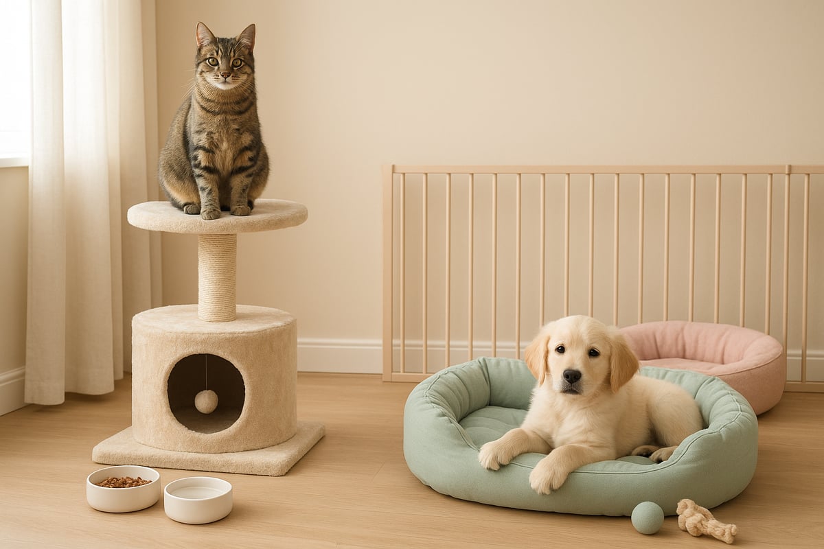 Pawtounes - Guide Complet Chat Chiot : Conseils Essentiels 2026 - Préparer le foyer pour une cohabitation réussie