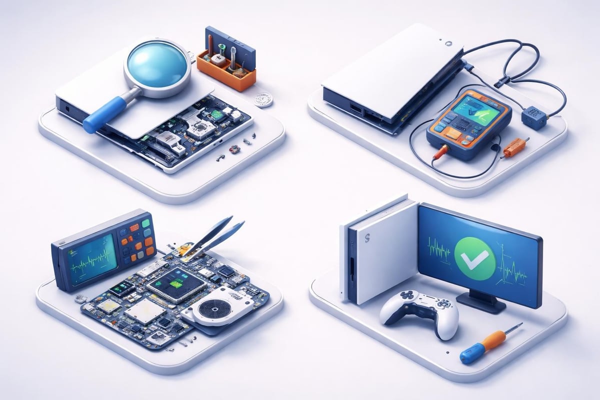 PlayStation repair diagnostics process