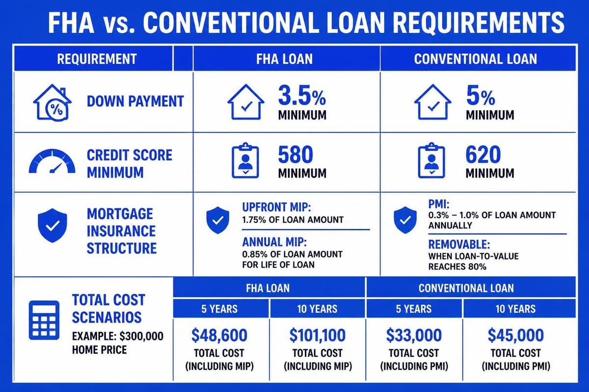 FHA vs conventional loan comparison