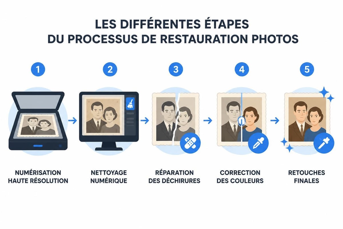 Techniques de restauration photos