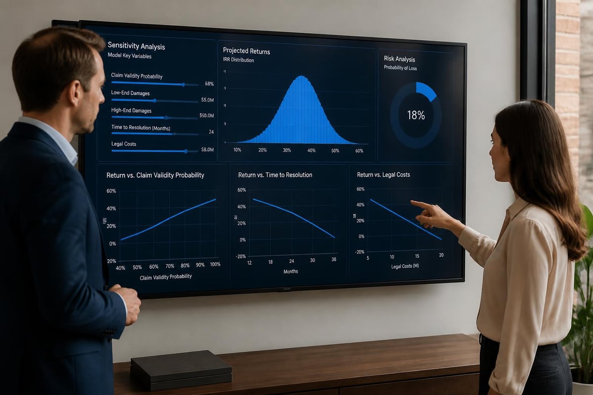 Sensitivity analysis dashboard
