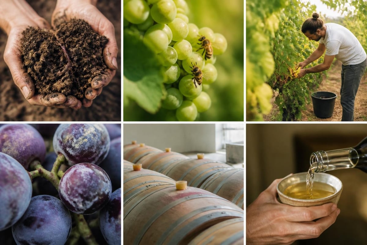 Wild yeasts and organic vineyard ecosystem