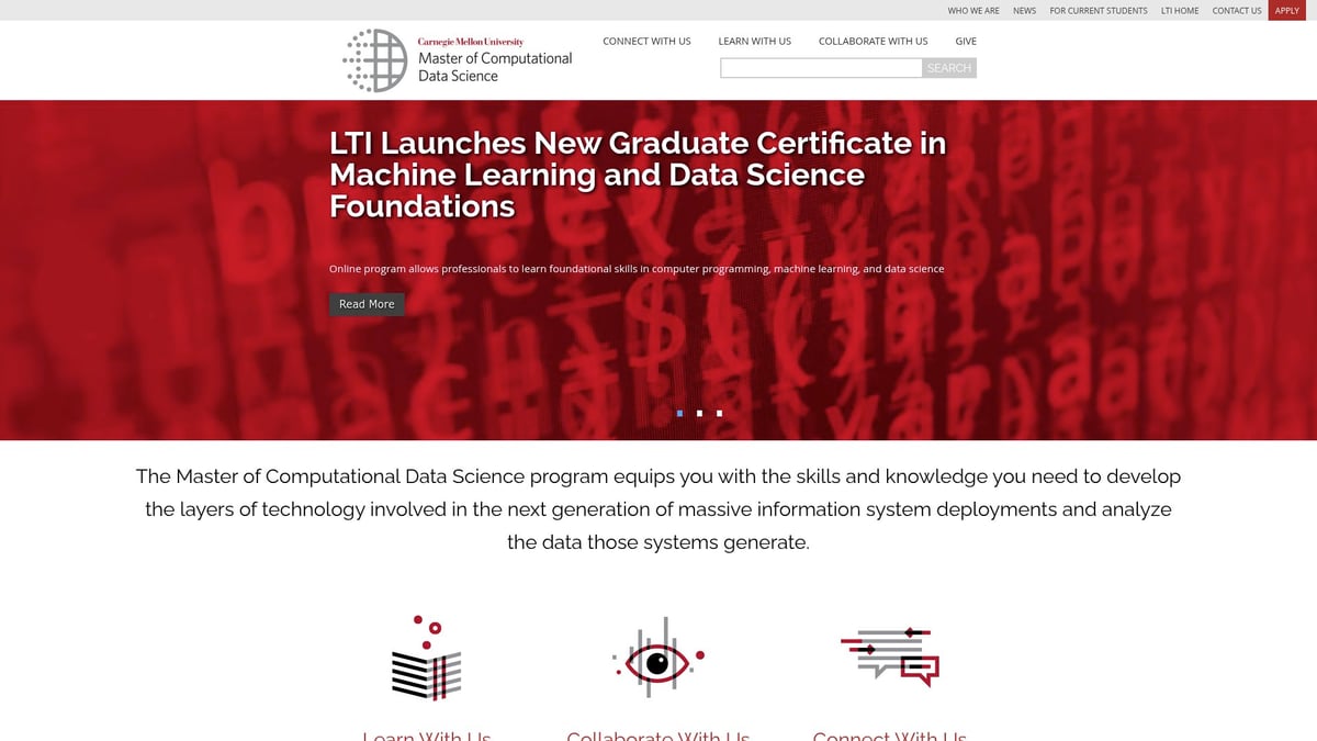 9 Essential AI PG Courses to Boost Your Career in 2025 - Carnegie Mellon University – Master of Science in Artificial Intelligence and Innovation