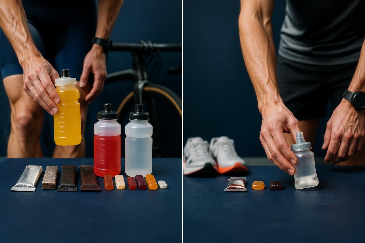 Bike to run nutrition transition