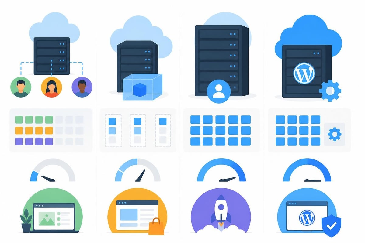 WordPress hosting types comparison