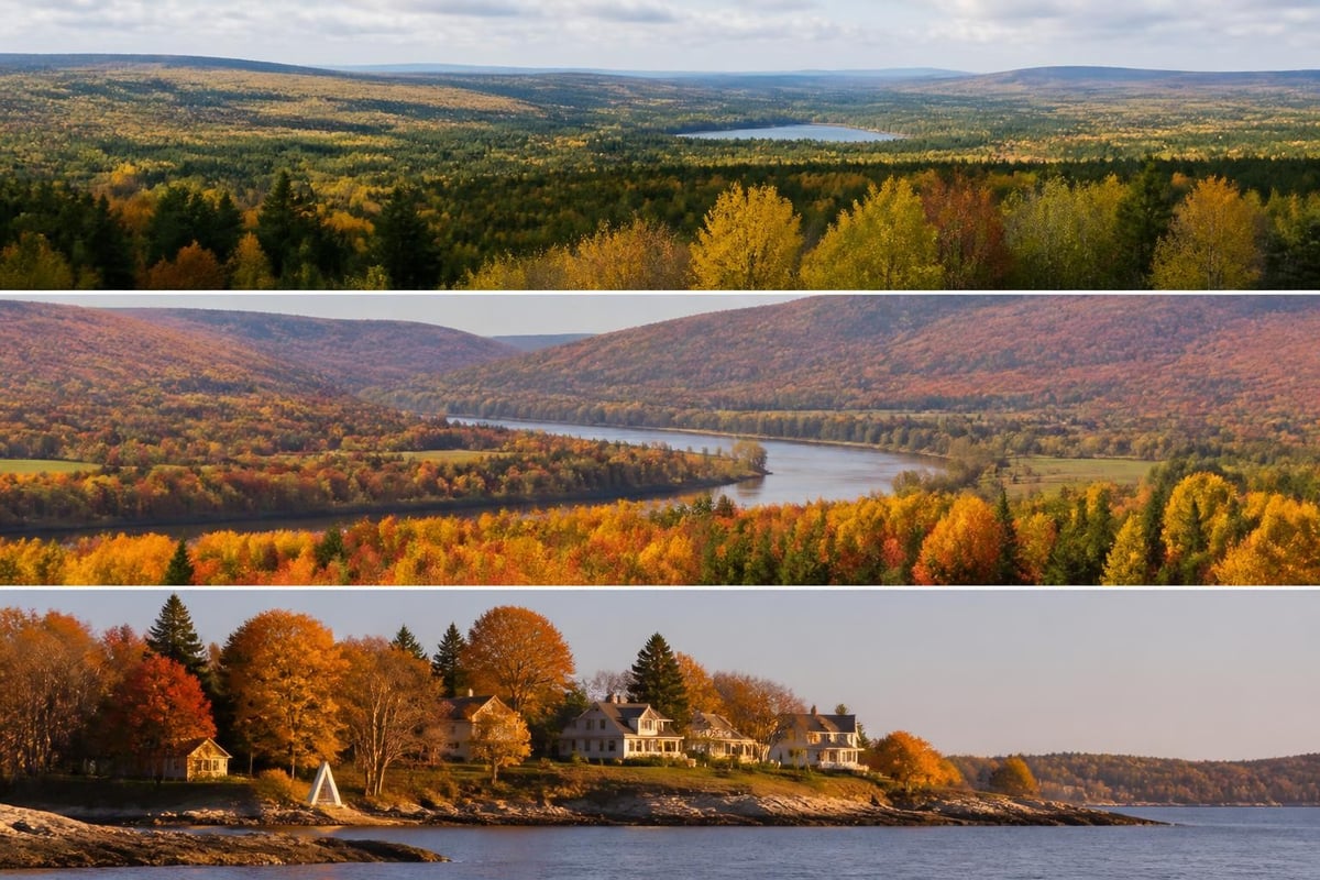 Maine fall foliage progression timeline