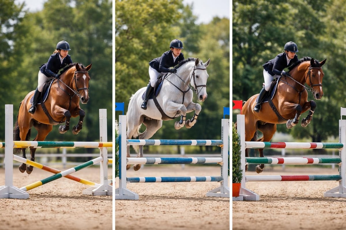 Show jumping course levels
