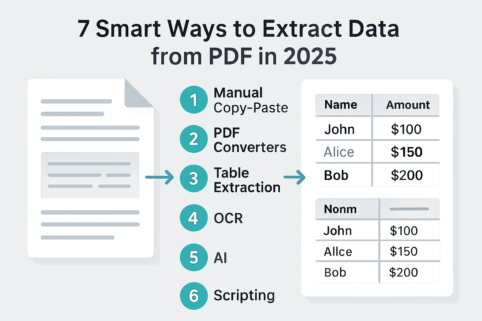 7 Smart Ways to Extract Data from PDF in 2025