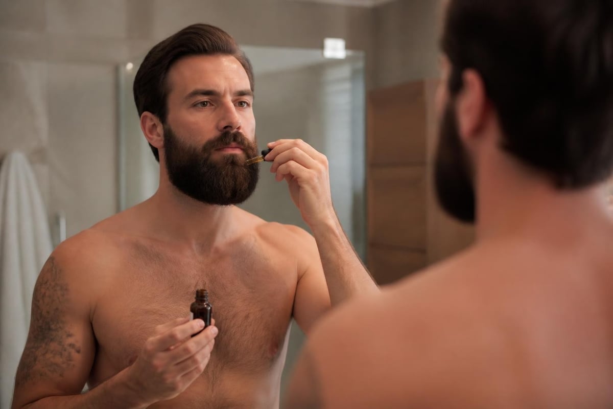 Complete beard care routine timeline
