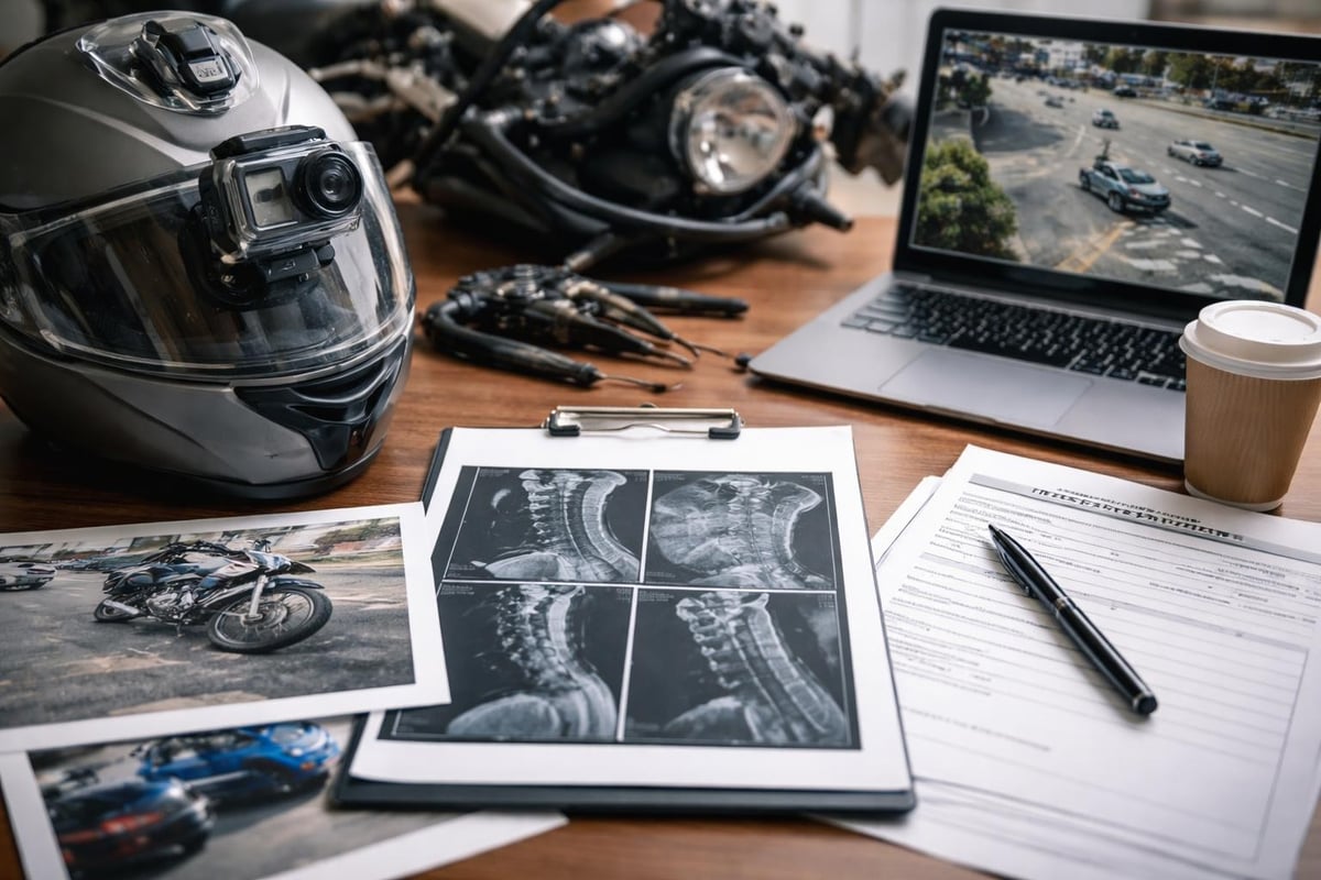 Evidence collection for motorcycle claims