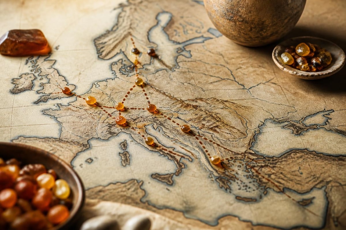 Ancient amber trade routes