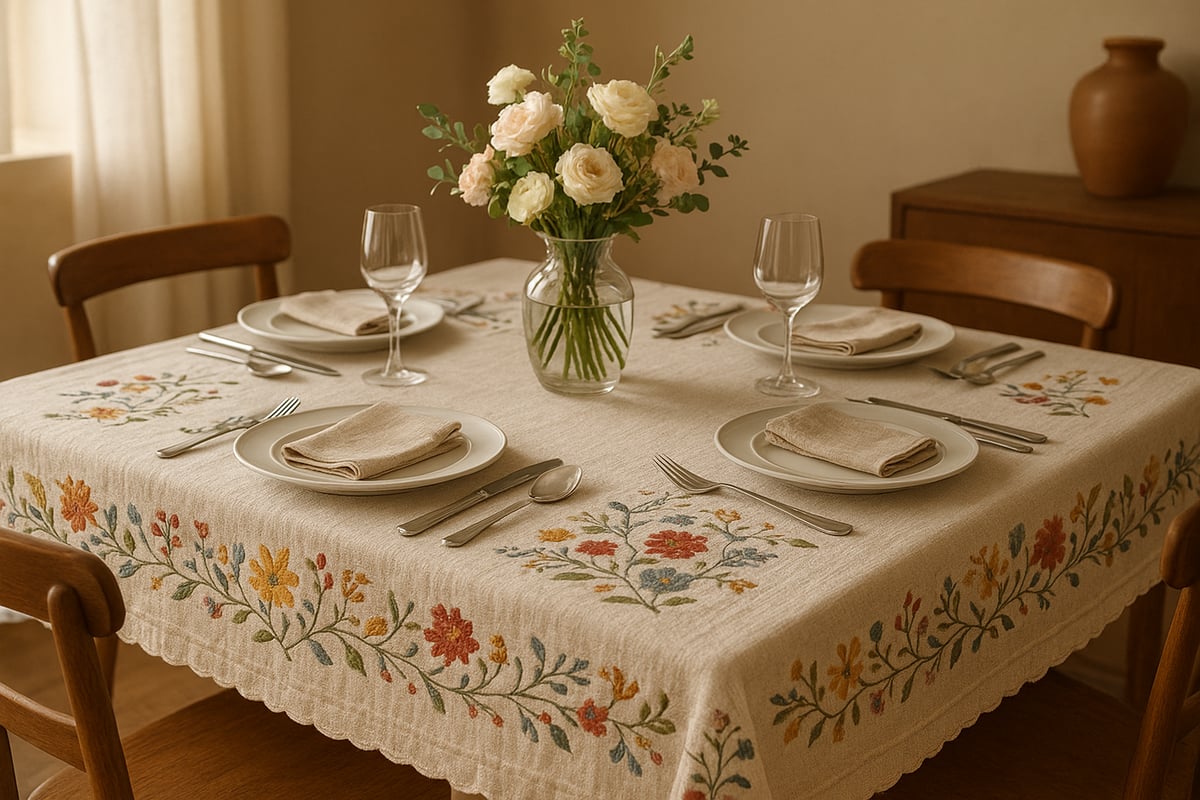Guía de Compra: Cómo Elegir el Mantel Bordado a Mano Perfecto