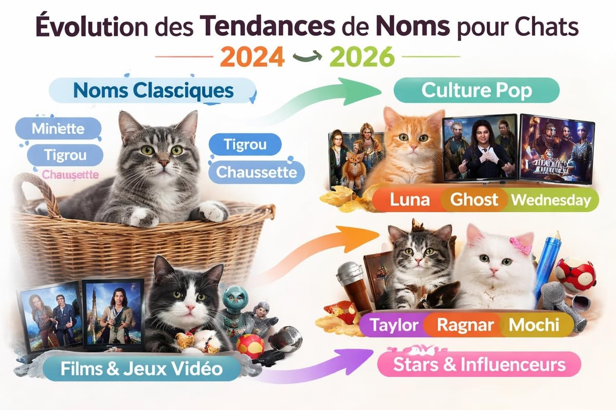 Pawtounes - Noms des Chats : Guide Complet pour 2026 - Tendances noms de chats 2026