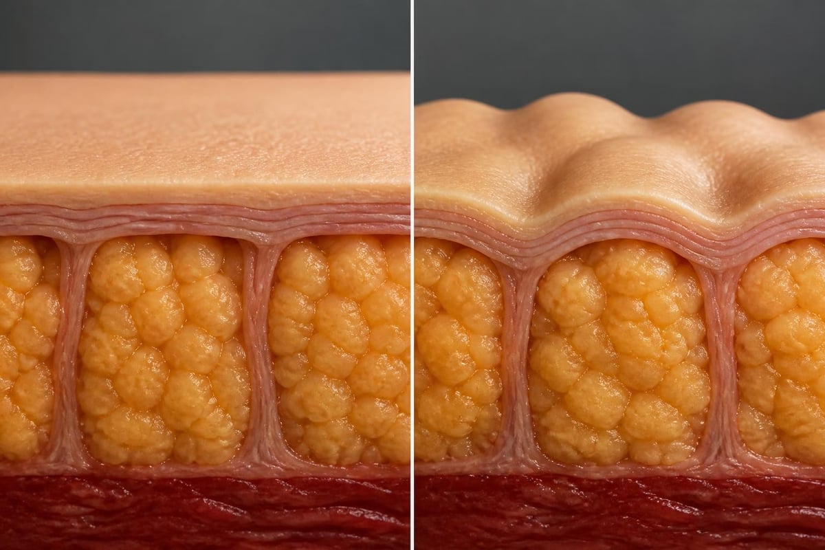 Cellulite formation process