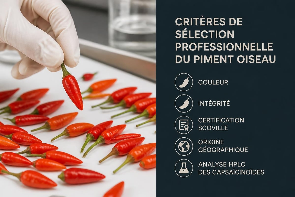 Sélection qualité piment oiseau