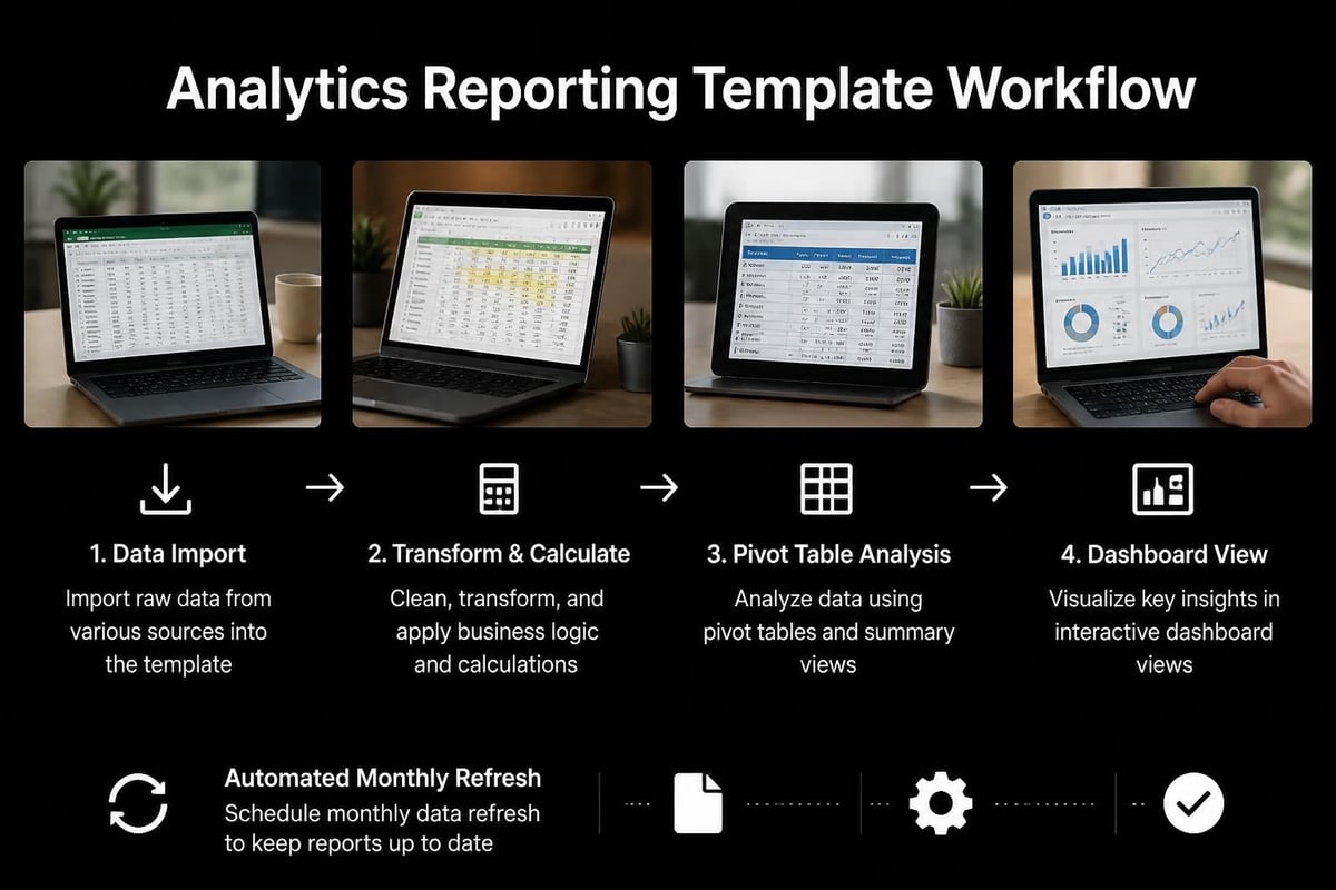 Excel analytics template structure