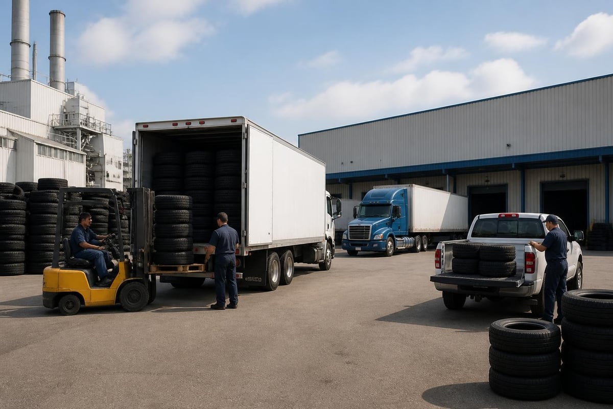 Wholesale Tire Distributors: Your Complete Guide (2026) 2 Tire distribution flow diagram