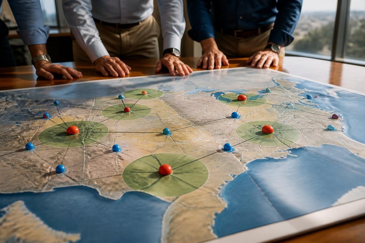 Wholesale Tire Distributors: Your Complete Guide (2026) 4 Warehouse distribution map