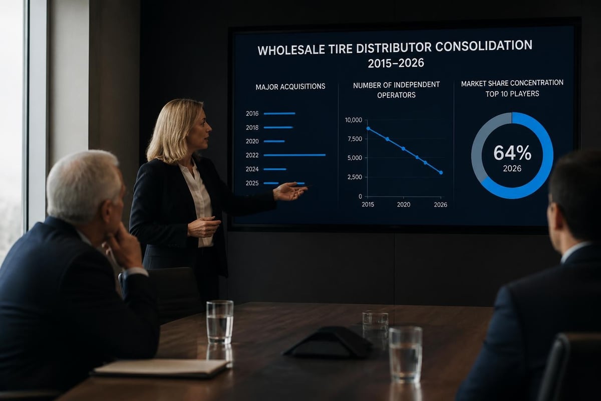 Wholesale Tire Distributors: Your Complete Guide (2026) 5 Market consolidation timeline